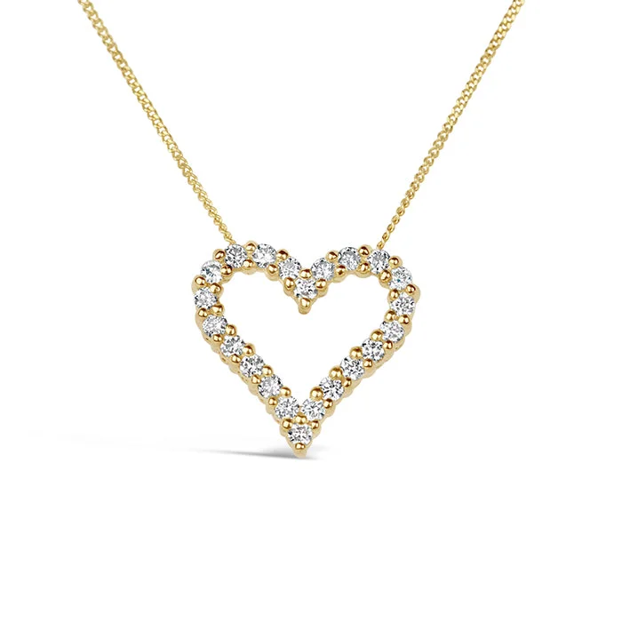 Rocks Diamond Heart Pendant - 0.25ct