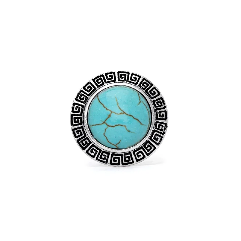 Tanzanite Gemstone Rings in 10K Gold with a Trilogy Design for a Sophisticated GiftSilver Plated Simulated Turquoise Rround Greek Key Ring Tanzanite Gemstone Rings in 10K Gold with a Trilogy Design for a Sophisticated GiftSilver Plated Simulated Turquoise Rround Greek Key Ring