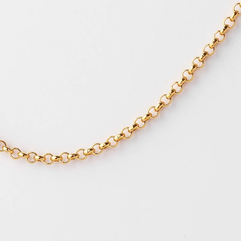 9K Yellow Gold Round Belcher Chain