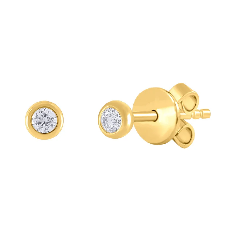 Rose Gold - Plated Engagement and Wedding Band Sets with a Halo of Cubic Zirconia for a Glamorous and Affordable LookBezel Diamond Solitaire Stud Earrings 0.05ct Rose Gold - Plated Engagement and Wedding Band Sets with a Halo of Cubic Zirconia for a Glamorous and Affordable LookBezel Diamond Solitaire Stud Earrings 0.05ct