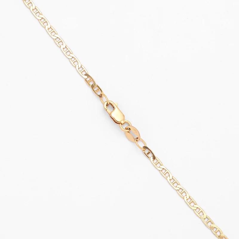 9K Yellow Gold 55cm Anchor Chain 2.3mm