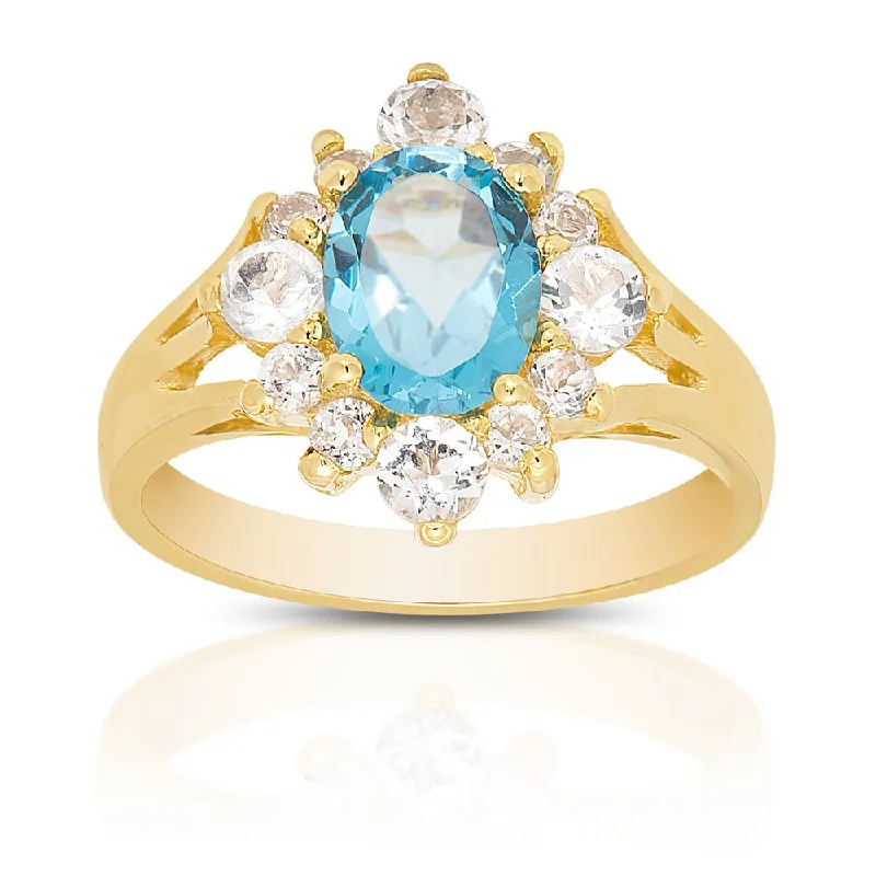 Opal Gemstone Rings in Rose Gold with a Milgrain Edge for a Feminine and Romantic StyleDolce Giavonna Gold Over Sterling Silver Blue and White Topaz Ring Opal Gemstone Rings in Rose Gold with a Milgrain Edge for a Feminine and Romantic StyleDolce Giavonna Gold Over Sterling Silver Blue and White Topaz Ring
