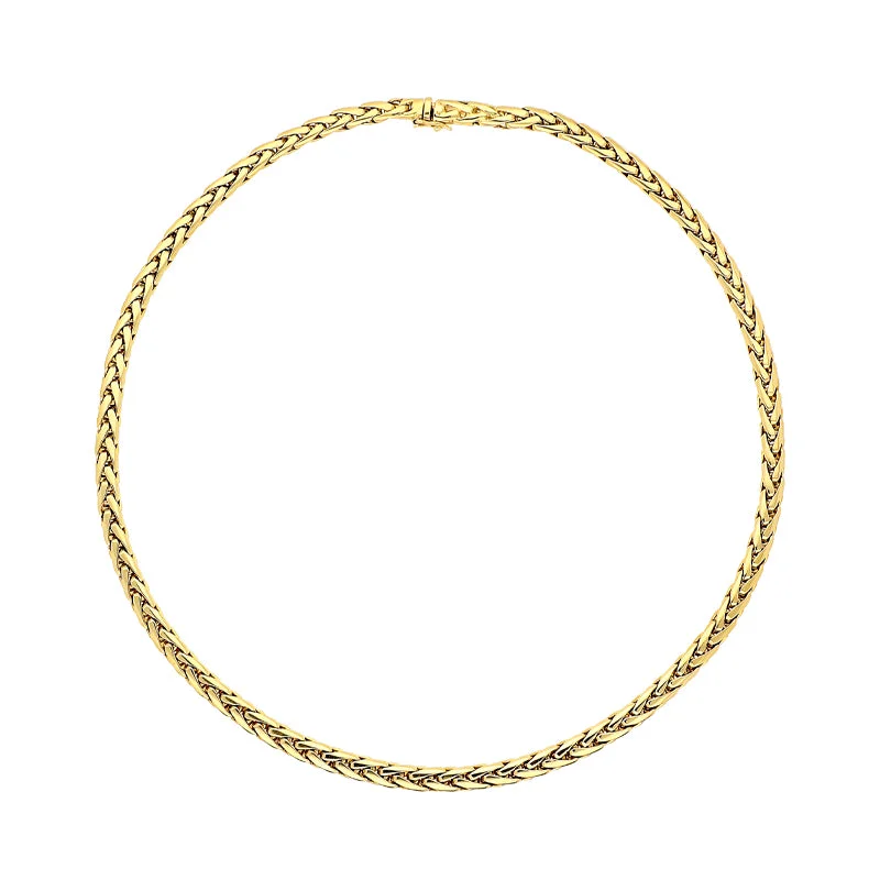 gold plated chain necklaces18ct Yellow Gold Herringbone Chain Necklace