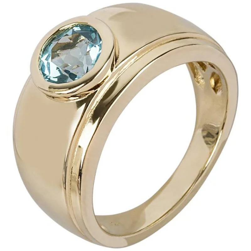 Aquamarine Gemstone Rings in 9K Gold with a Bezel Setting for a Modern and Secure FitYellow Gold Over Sterling Silver Swiss Blue Topaz Solitaire Ring Aquamarine Gemstone Rings in 9K Gold with a Bezel Setting for a Modern and Secure FitYellow Gold Over Sterling Silver Swiss Blue Topaz Solitaire Ring