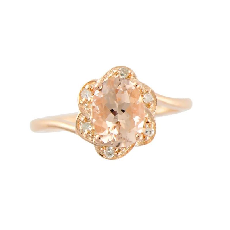 Citrine Gemstone Rings in Stainless Steel with a Stackable Design for a Trendy Everyday WearRose Gold over Silver 0.90ct TGW Morganite and Diamond Ring Citrine Gemstone Rings in Stainless Steel with a Stackable Design for a Trendy Everyday WearRose Gold over Silver 0.90ct TGW Morganite and Diamond Ring