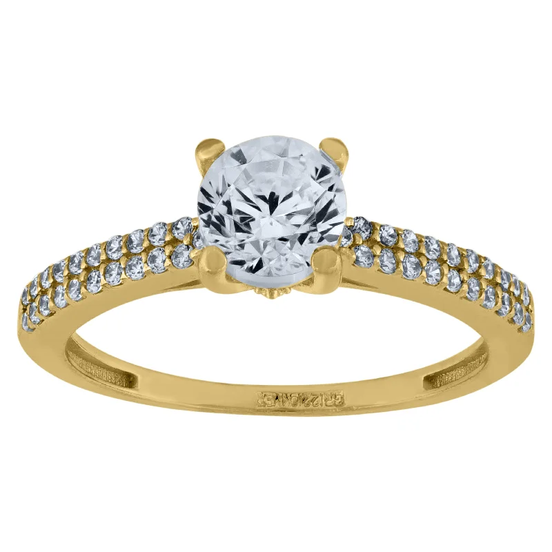 Men's Emerald Engagement Rings with 14K Yellow Gold and Vintage - Style FiligreeKeene Jewelers 10kt Yellow Gold Womens Round Cubic Zirconia Engagement Ring Men's Emerald Engagement Rings with 14K Yellow Gold and Vintage - Style FiligreeKeene Jewelers 10kt Yellow Gold Womens Round Cubic Zirconia Engagement Ring
