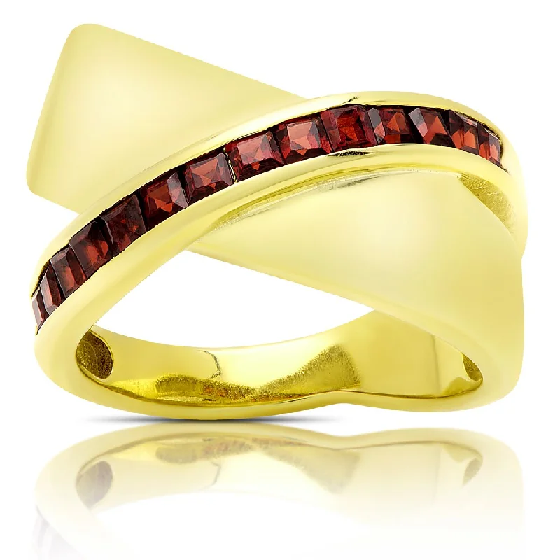 Aquamarine Gemstone Rings in 9K Gold with a Bezel Setting for a Modern and Secure FitDolce Giavonna Gold Over Sterling Silver Garnet Criss-cross Design Ring Aquamarine Gemstone Rings in 9K Gold with a Bezel Setting for a Modern and Secure FitDolce Giavonna Gold Over Sterling Silver Garnet Criss-cross Design Ring