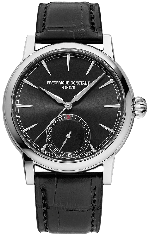 Pearl - and - Diamond - Studded Wedding Bands in White Gold for a Feminine and Elegant TouchFrederique Constant Manufacture Classic Date Pearl - and - Diamond - Studded Wedding Bands in White Gold for a Feminine and Elegant TouchFrederique Constant Manufacture Classic Date