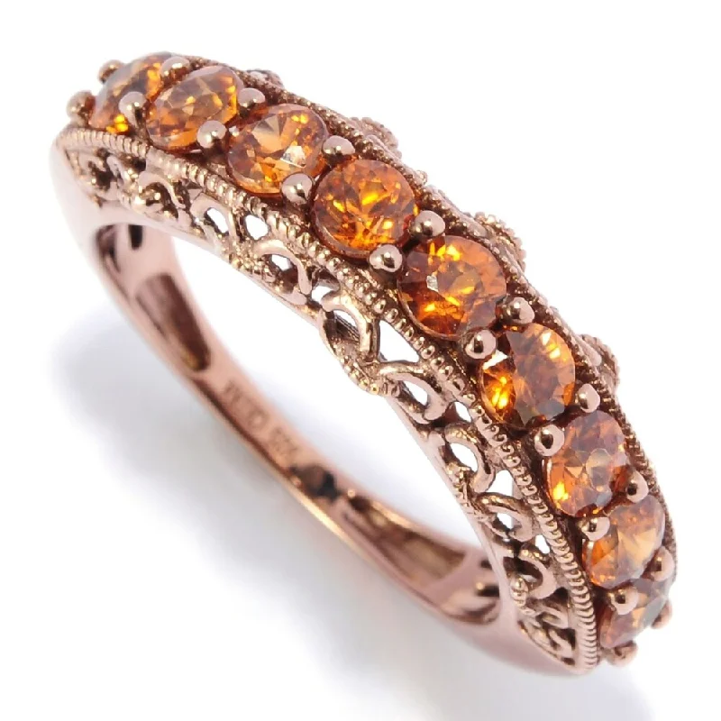 Citrine Gemstone Rings in Stainless Steel with a Stackable Design for a Trendy Everyday Wear18K Chocolate Gold O/ Silver 1.14Ctw Andalusite Nine Stone Band Ring Citrine Gemstone Rings in Stainless Steel with a Stackable Design for a Trendy Everyday Wear18K Chocolate Gold O/ Silver 1.14Ctw Andalusite Nine Stone Band Ring