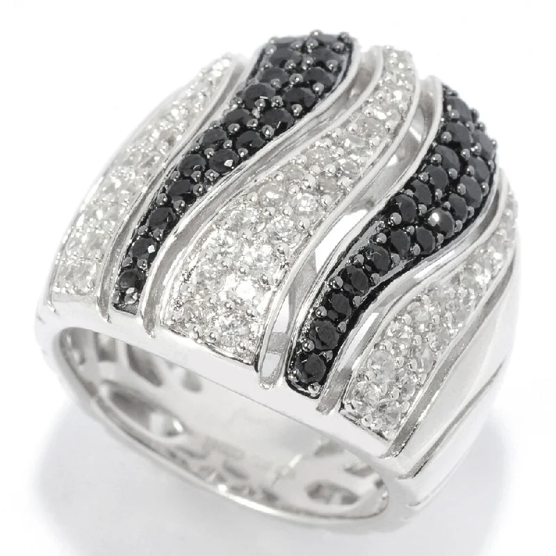 Sapphire Gemstone Rings in 18K White Gold with Diamond Accents for an Elegant Engagement925 Sterling Silver Black Spinel and White Natural Zircon Ring Sapphire Gemstone Rings in 18K White Gold with Diamond Accents for an Elegant Engagement925 Sterling Silver Black Spinel and White Natural Zircon Ring