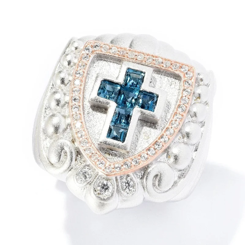 Moonstone Gemstone Rings in Silver - Plated Copper with a Celtic - Inspired Pattern for a Mystical VibeDallas Prince Sterling Silver Gemstone & White Zircon Cross Signet Ring Moonstone Gemstone Rings in Silver - Plated Copper with a Celtic - Inspired Pattern for a Mystical VibeDallas Prince Sterling Silver Gemstone & White Zircon Cross Signet Ring