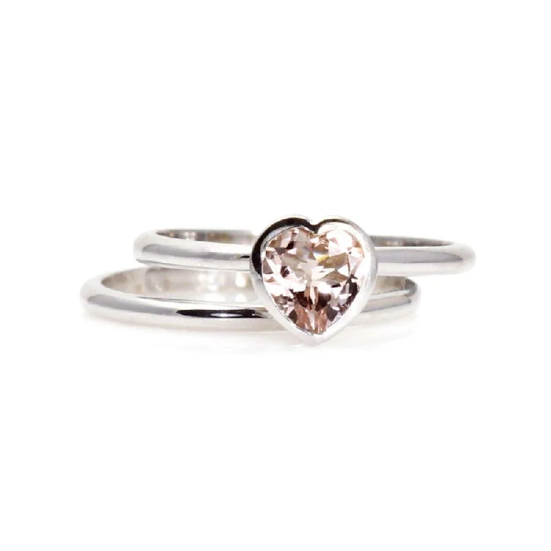 Men's Tourmaline Engagement Rings in 18K Two - Tone Gold with a Floral - Inspired SettingBezel Set Morganite Engagement Ring Heart Cut Solitaire and Wedding Band Men's Tourmaline Engagement Rings in 18K Two - Tone Gold with a Floral - Inspired SettingBezel Set Morganite Engagement Ring Heart Cut Solitaire and Wedding Band