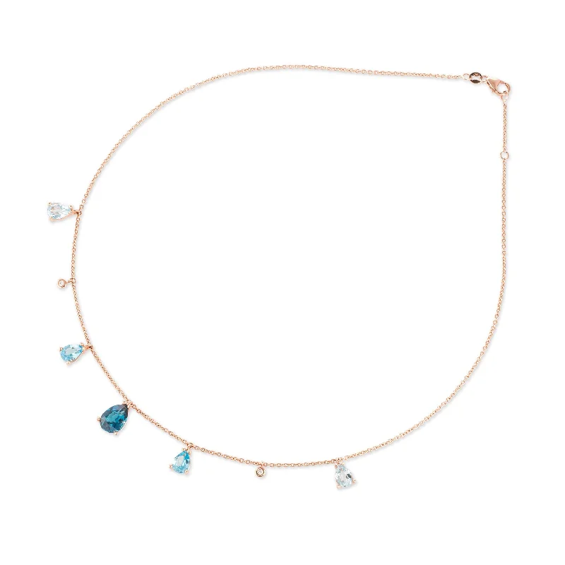 chain necklaces for plus sizePonte Vecchio Iris 18ct Rose Gold Blue Topaz Diamond Chain Necklace chain necklaces for plus sizePonte Vecchio Iris 18ct Rose Gold Blue Topaz Diamond Chain Necklace