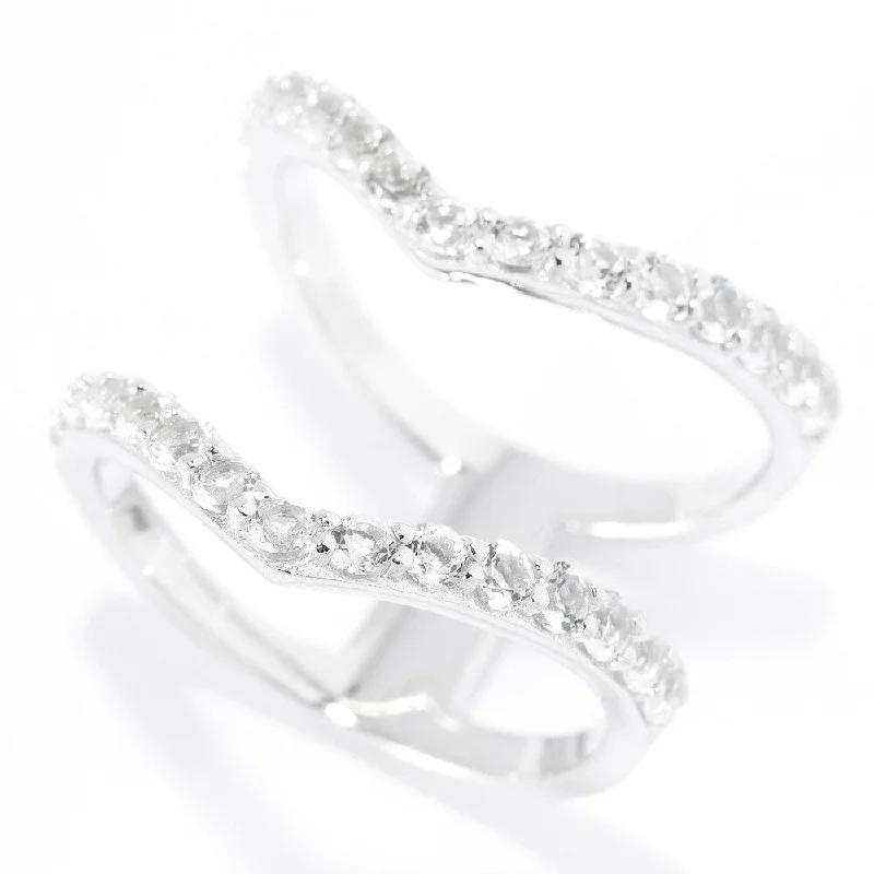 Peridot Gemstone Rings in 14K Gold - Filled Metal with a Pave - Set Band for a Sparkling LookSterling Silver Two-Row Split White Topaz Chevron Ring Peridot Gemstone Rings in 14K Gold - Filled Metal with a Pave - Set Band for a Sparkling LookSterling Silver Two-Row Split White Topaz Chevron Ring