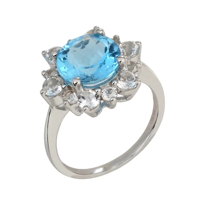 Emerald Gemstone Rings Set in Platinum with Filigree Work for a Vintage - Inspired Look925 Sterling Silver Swiss Blue Topaz and White Cz Ring Emerald Gemstone Rings Set in Platinum with Filigree Work for a Vintage - Inspired Look925 Sterling Silver Swiss Blue Topaz and White Cz Ring