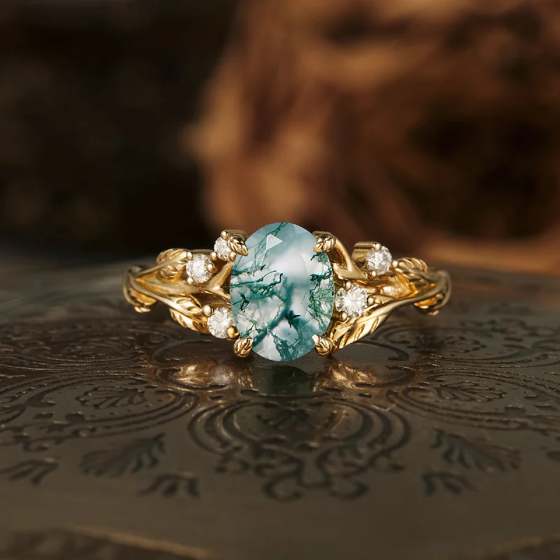 Men's Alexandrite Engagement Rings in Platinum with a Hidden Halo of DiamondsGemsMagic Vintage Moss Agate Leaf Floral Engagement Ring Men's Alexandrite Engagement Rings in Platinum with a Hidden Halo of DiamondsGemsMagic Vintage Moss Agate Leaf Floral Engagement Ring