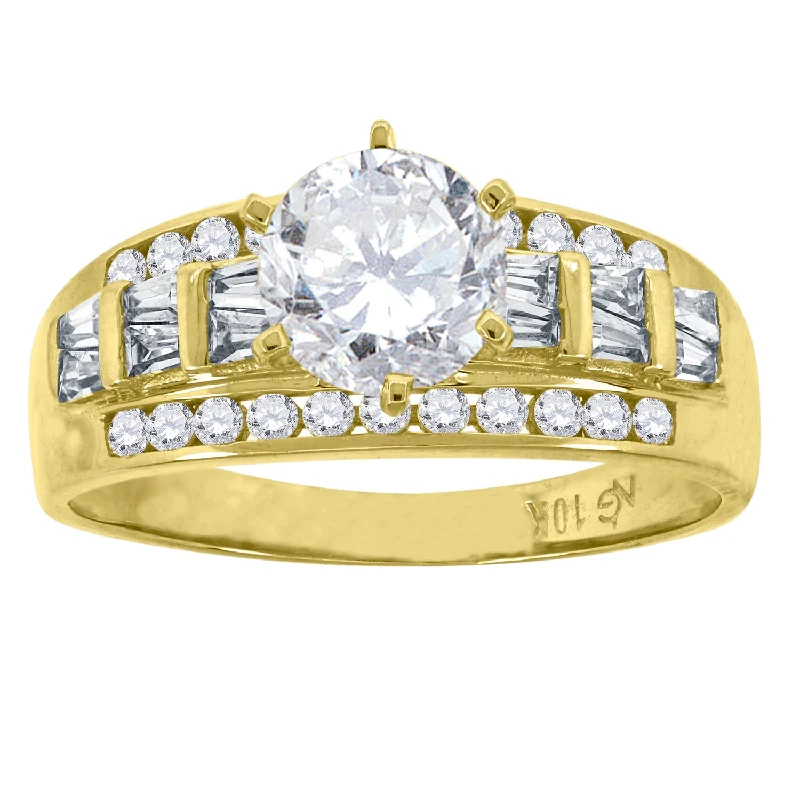 Men's Opal Engagement Rings in 10K Gold with a Milgrain - Trimmed BandKeene Jewelers 10kt Yellow Gold Womens Baguette Cubic Zirconia CZ Solid Solitaire Engagement Ring Men's Opal Engagement Rings in 10K Gold with a Milgrain - Trimmed BandKeene Jewelers 10kt Yellow Gold Womens Baguette Cubic Zirconia CZ Solid Solitaire Engagement Ring