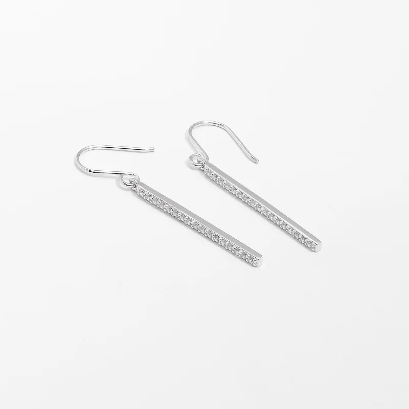 18K White Gold Classic Round - Cut Diamond Wedding Bands for a Timeless and Elegant LookSterling Silver Zirconia Bar Drop Shepherd Hook Earrings 18K White Gold Classic Round - Cut Diamond Wedding Bands for a Timeless and Elegant LookSterling Silver Zirconia Bar Drop Shepherd Hook Earrings