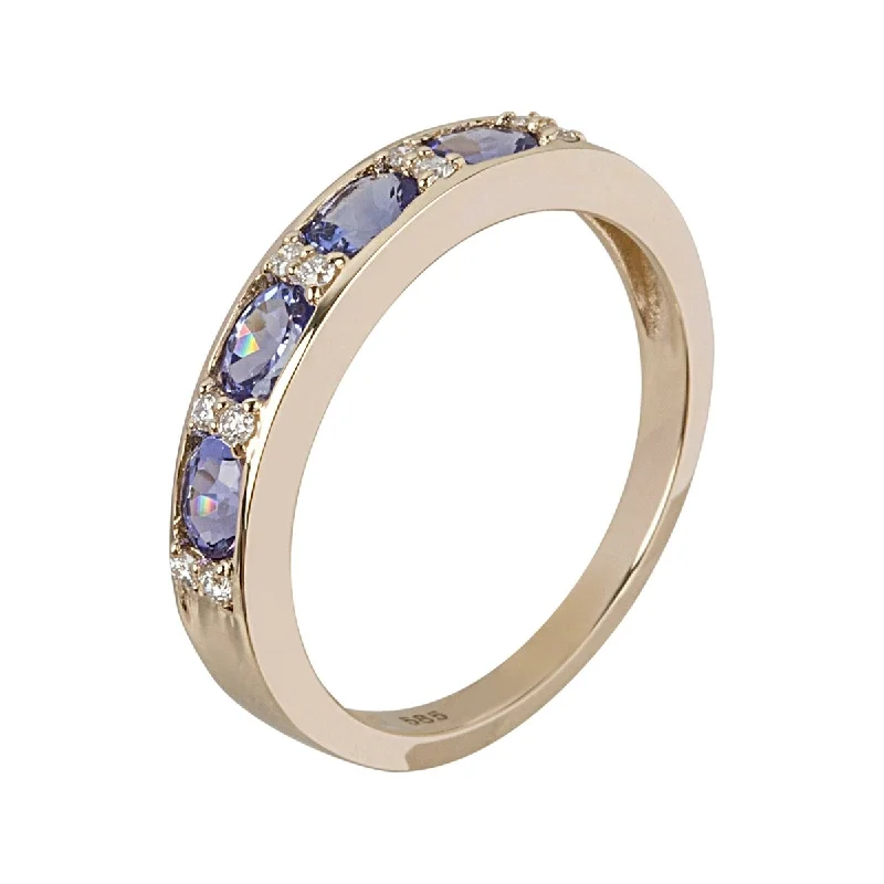 Peridot Gemstone Rings in 14K Gold - Filled Metal with a Pave - Set Band for a Sparkling Look14K Gold Tanzanite and Diamond Band Ring Peridot Gemstone Rings in 14K Gold - Filled Metal with a Pave - Set Band for a Sparkling Look14K Gold Tanzanite and Diamond Band Ring