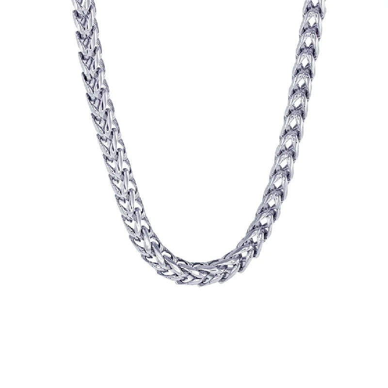 chunky chain necklaces bold lookOswego Stainless Steel Round Franco Chain Necklace