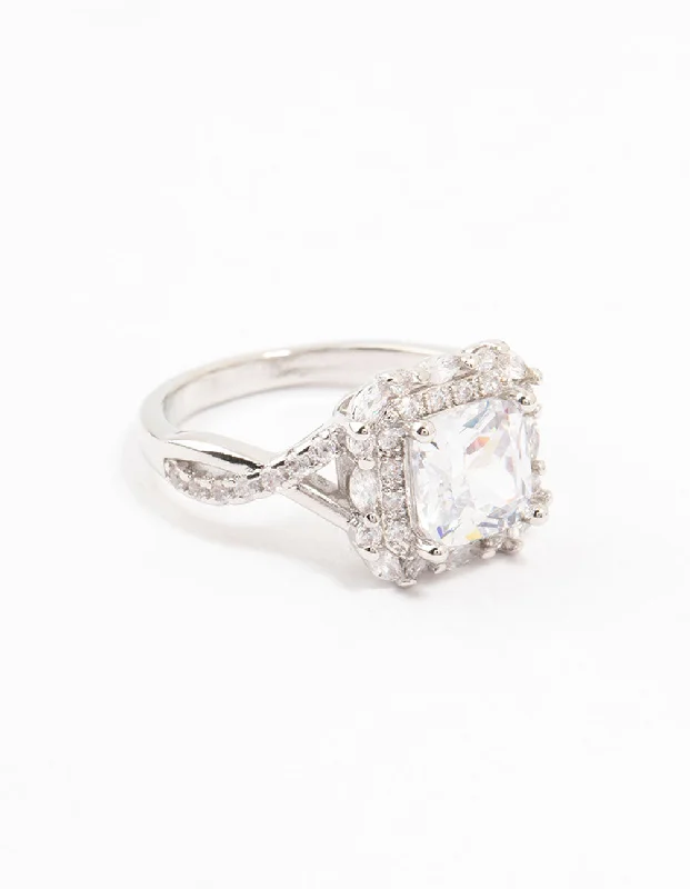 Men's Tourmaline Engagement Rings in 18K Two - Tone Gold with a Floral - Inspired SettingSilver Princess Cubic Zirconia Halo Ring Men's Tourmaline Engagement Rings in 18K Two - Tone Gold with a Floral - Inspired SettingSilver Princess Cubic Zirconia Halo Ring