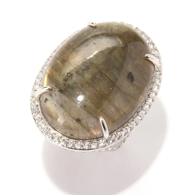 Opal Gemstone Rings in Rose Gold with a Milgrain Edge for a Feminine and Romantic StylePinctore Ster Silver 37.3ctw Labradorite & White Topaz Cocktail Ring, Size 7 Opal Gemstone Rings in Rose Gold with a Milgrain Edge for a Feminine and Romantic StylePinctore Ster Silver 37.3ctw Labradorite & White Topaz Cocktail Ring, Size 7