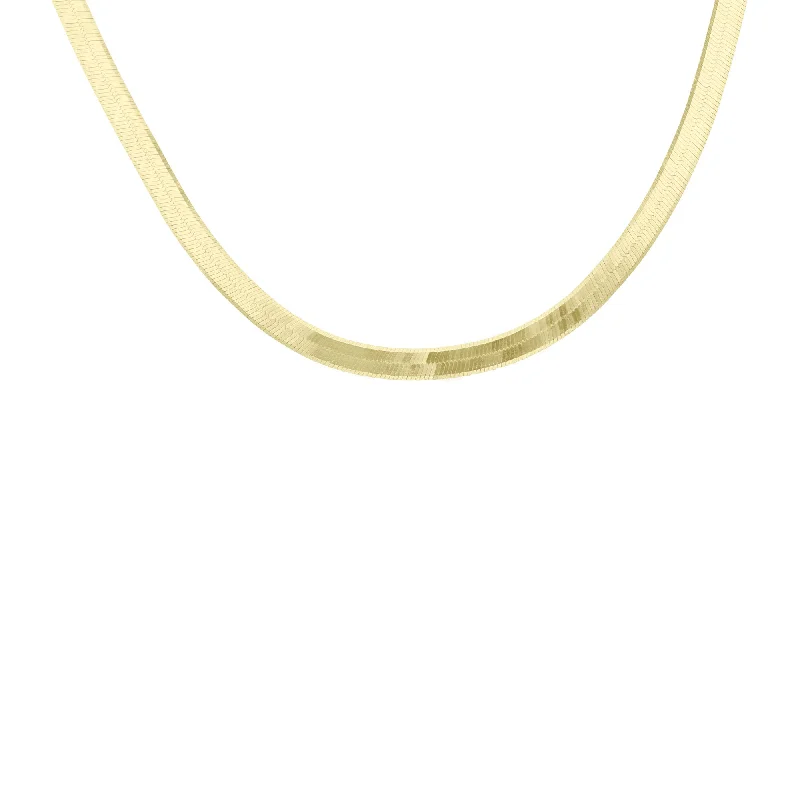 gemstone chain necklaces colorsManhattan Gold Herringbone Chain Necklace - 3MM