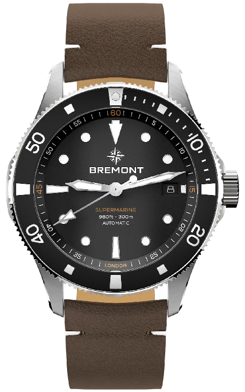 Bremont Supermarine 300M Date Black Leather