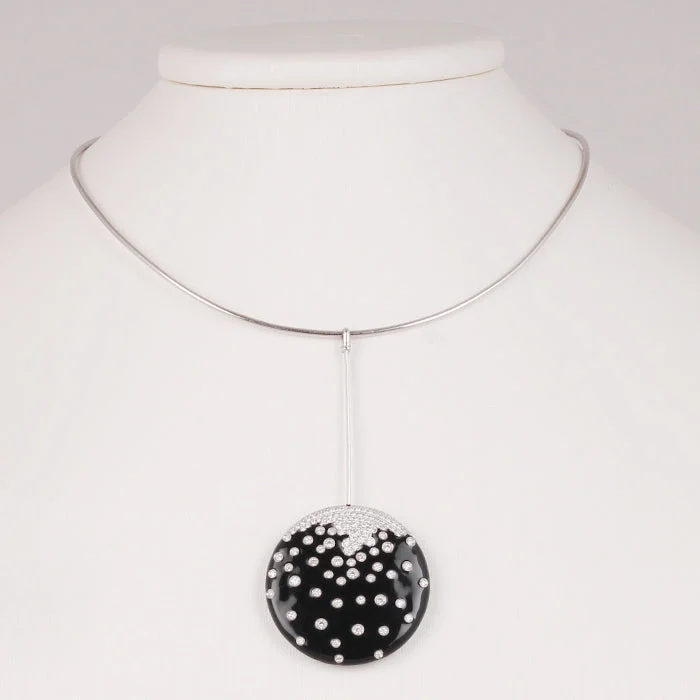 Stackable Wedding Bands in Sterling Silver with Enamel Inlays for a Colorful and Versatile OptionDamiani Diamond & Onyx Drop Pendant - 1.37ct Stackable Wedding Bands in Sterling Silver with Enamel Inlays for a Colorful and Versatile OptionDamiani Diamond & Onyx Drop Pendant - 1.37ct
