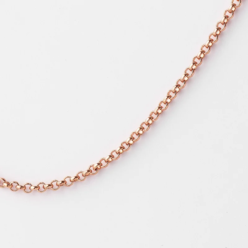 9K Rose Gold Round Belcher Chain