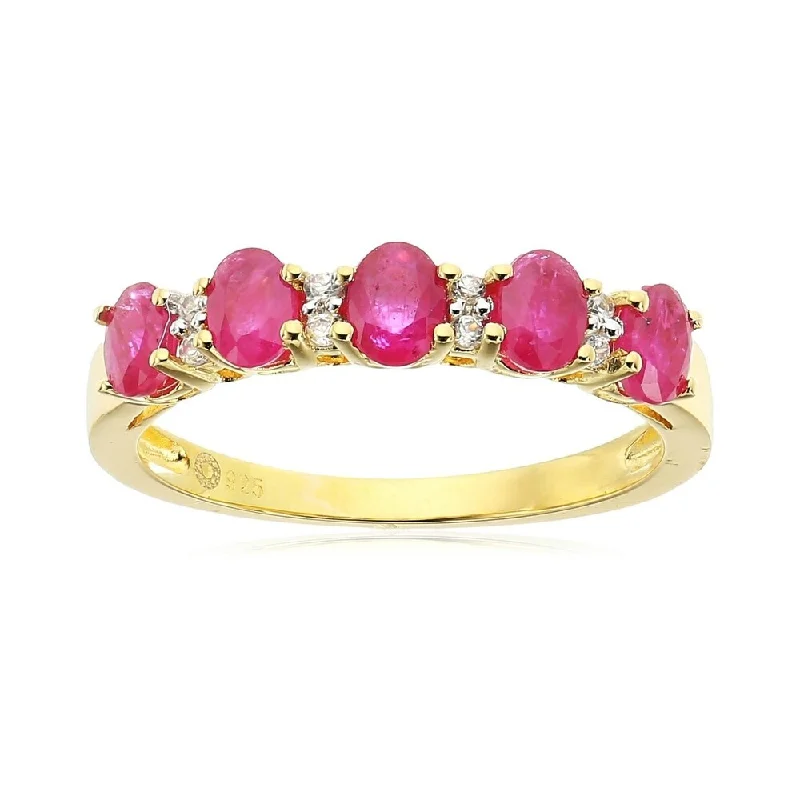 Ruby Gemstone Rings in 14K Yellow Gold with a Solitaire Setting for a Classic and Bold Statement925 Sterling Silver White Natural Zircon and Burmese Ruby Ring Ruby Gemstone Rings in 14K Yellow Gold with a Solitaire Setting for a Classic and Bold Statement925 Sterling Silver White Natural Zircon and Burmese Ruby Ring