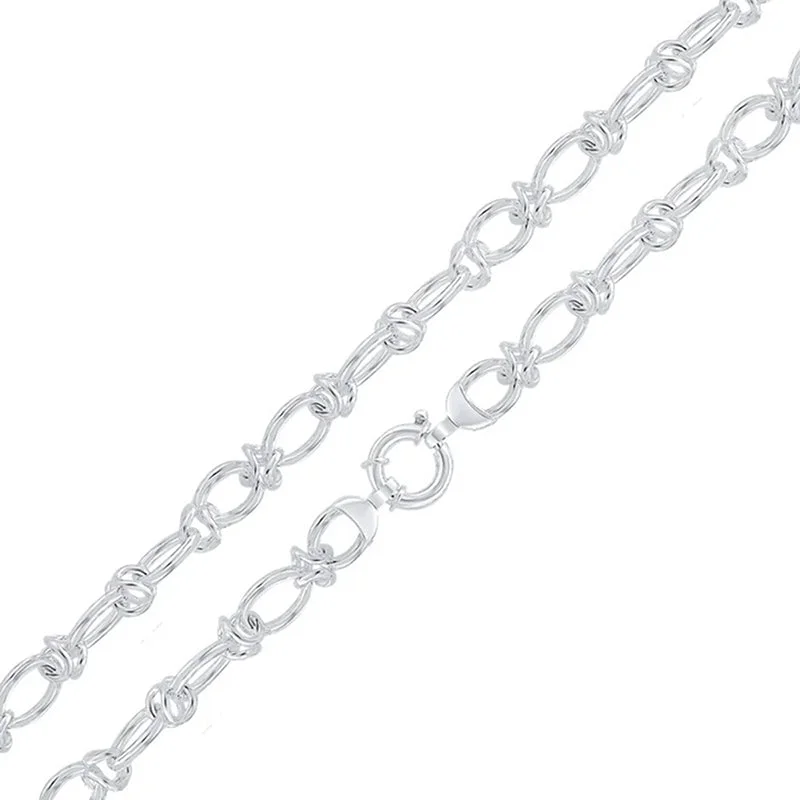 Oval & Knot Link Bracelet