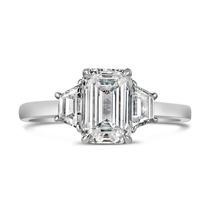 Stackable Wedding Bands in Sterling Silver with Enamel Inlays for a Colorful and Versatile OptionEmerald Cut Three Stone Engagement Ring 2.37ct Stackable Wedding Bands in Sterling Silver with Enamel Inlays for a Colorful and Versatile OptionEmerald Cut Three Stone Engagement Ring 2.37ct