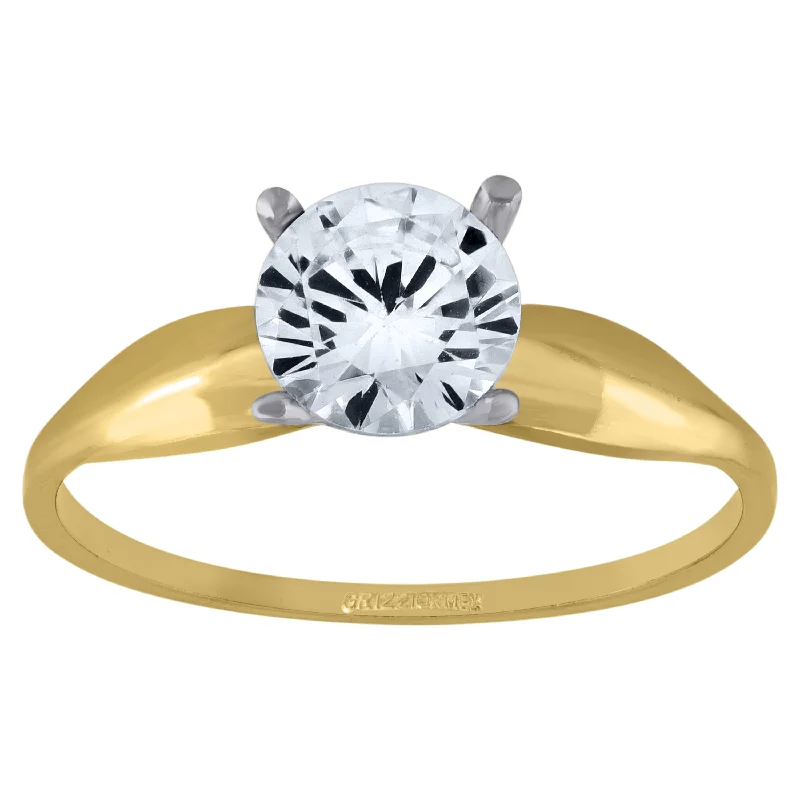 Men's Citrine Engagement Rings in Stainless Steel with a Stackable Band DesignKeene Jewelers 10kt Two-tone Gold Womens Round Cubic Zirconia Engagement Ring Men's Citrine Engagement Rings in Stainless Steel with a Stackable Band DesignKeene Jewelers 10kt Two-tone Gold Womens Round Cubic Zirconia Engagement Ring