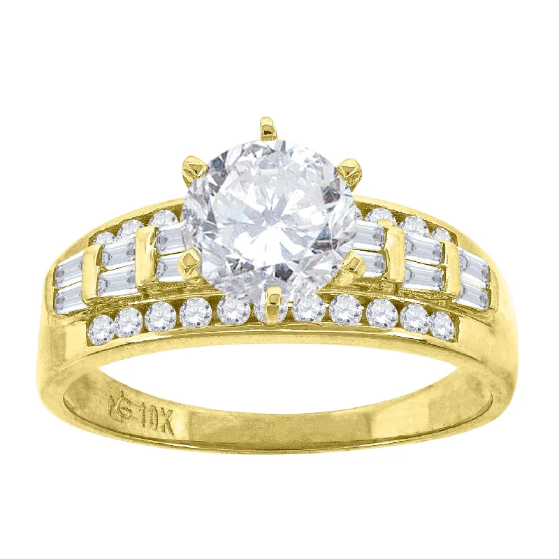 Men's Amethyst Engagement Rings in Sterling Silver with a Contemporary Geometric SettingKeene Jewelers 10kt Yellow Gold Womens Round And Baguette Cubic Zirconia Engagement Ring Men's Amethyst Engagement Rings in Sterling Silver with a Contemporary Geometric SettingKeene Jewelers 10kt Yellow Gold Womens Round And Baguette Cubic Zirconia Engagement Ring