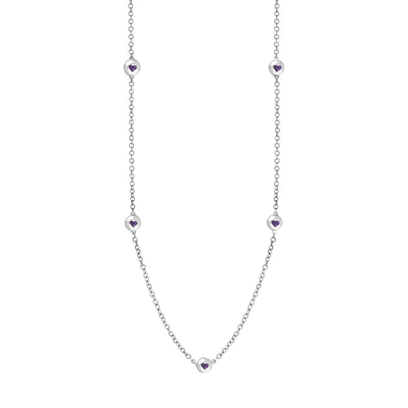 affordable chain necklaces online9ct White Gold Blue John Heart Link Disc Chain Necklace affordable chain necklaces online9ct White Gold Blue John Heart Link Disc Chain Necklace