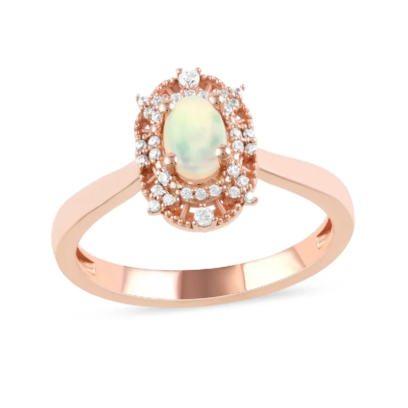 Citrine Gemstone Rings in Stainless Steel with a Stackable Design for a Trendy Everyday WearOpal Gemstone 1/10ct TDW Diamond Halo Ring in 10k Rose Gold Citrine Gemstone Rings in Stainless Steel with a Stackable Design for a Trendy Everyday WearOpal Gemstone 1/10ct TDW Diamond Halo Ring in 10k Rose Gold