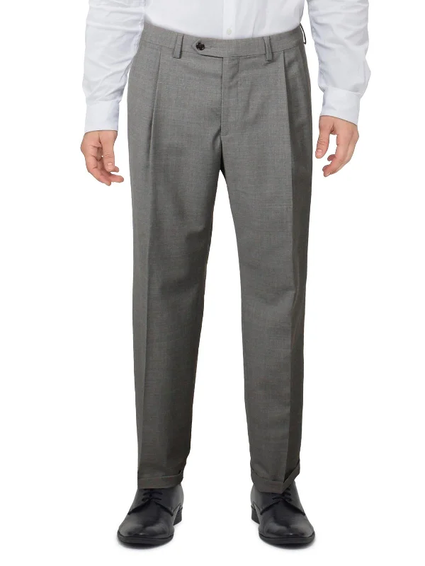 Mens Classic Fit Suit Separate Dress Pants