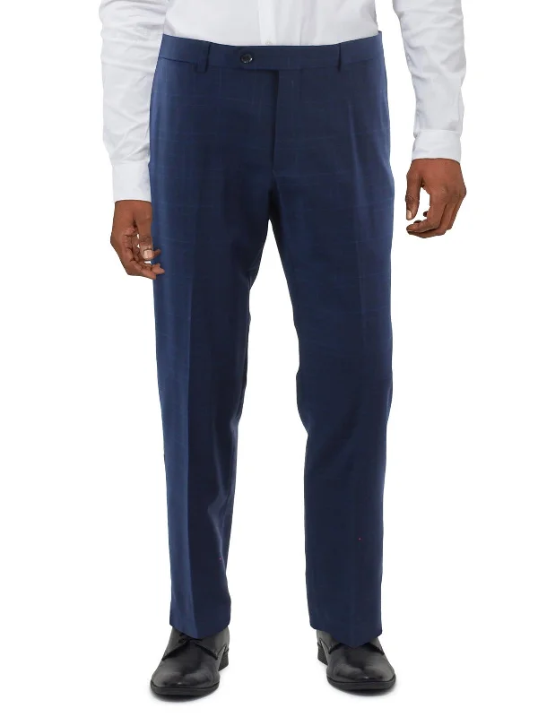 Mens Flat Front Modern Fit Dress Pants