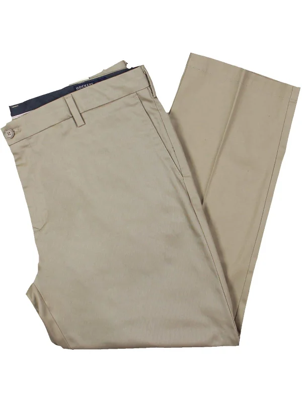 Mens Solid Cotton Trouser Pants