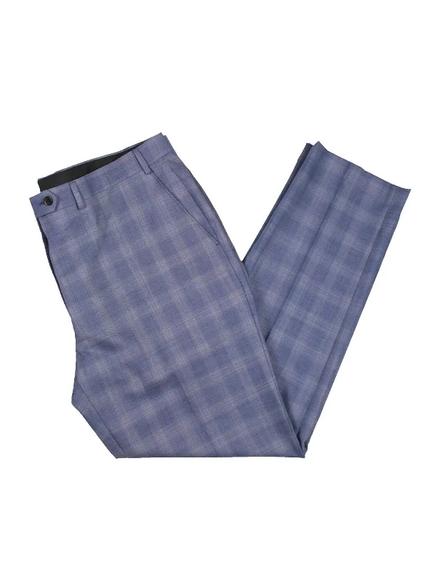 Mens Wool Blend Straight Dress Pants