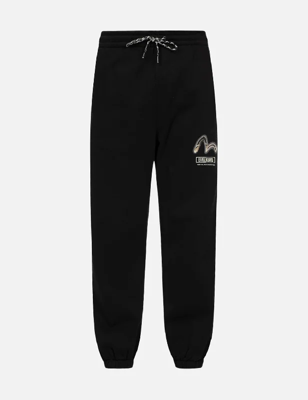 Metallic Effect Logo Relax Fit Sweatpants