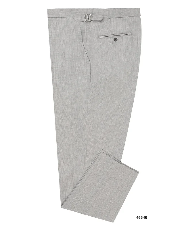 Washable Wool Pants: Light Grey