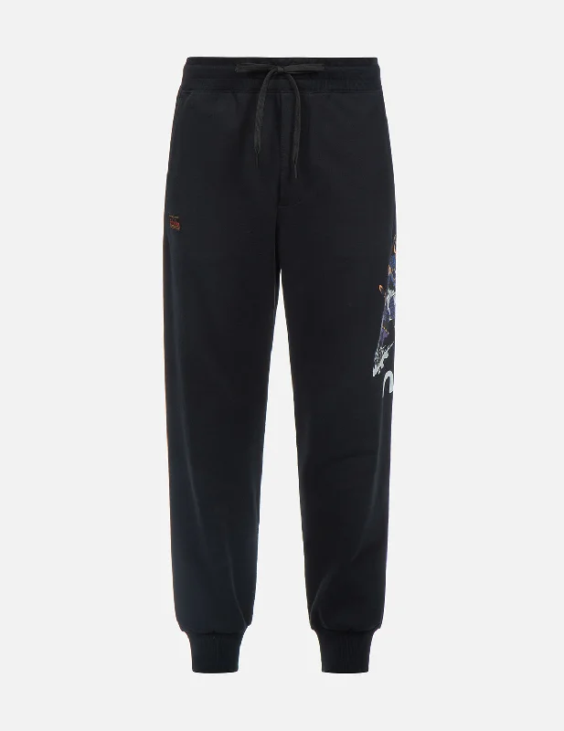 Samurai and Seagull Print Sweatpants