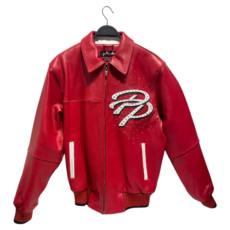 Pelle Pelle/Leather Jkt/M/Leather/RED/All Over Print/