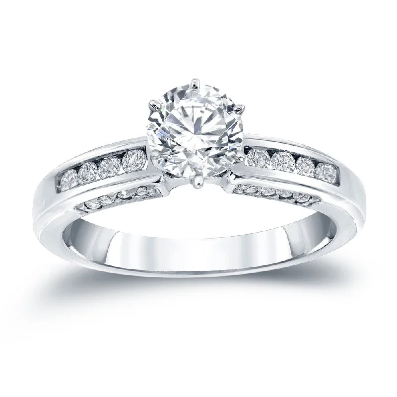 Signature - Design Engagement Rings with a Brand - Exclusive Pattern and Premium DiamondsAuriya 14k Gold 1/2ctw Round Diamond Engagement Ring (H-I, I1-I2) Signature - Design Engagement Rings with a Brand - Exclusive Pattern and Premium DiamondsAuriya 14k Gold 1/2ctw Round Diamond Engagement Ring (H-I, I1-I2)