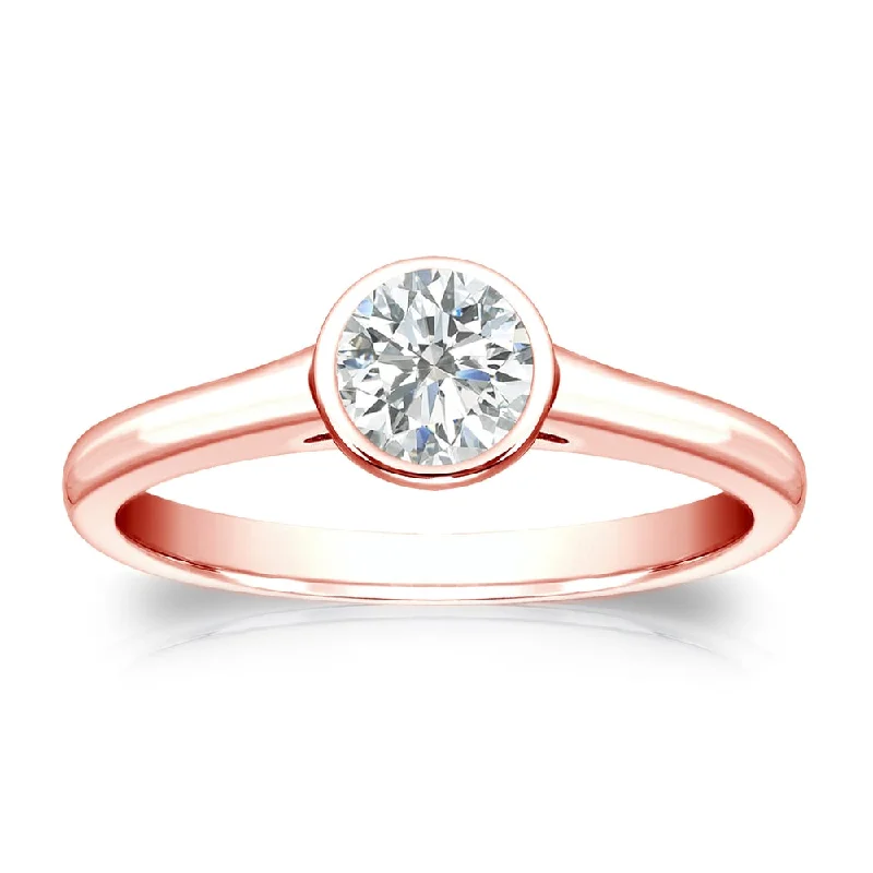 Adjustable Engagement Rings with a Flexible Band and a Princess - Cut Center DiamondAuriya 14k Gold 1/3 carat TW Bezel-set Solitaire Diamond Engagement Ring Adjustable Engagement Rings with a Flexible Band and a Princess - Cut Center DiamondAuriya 14k Gold 1/3 carat TW Bezel-set Solitaire Diamond Engagement Ring