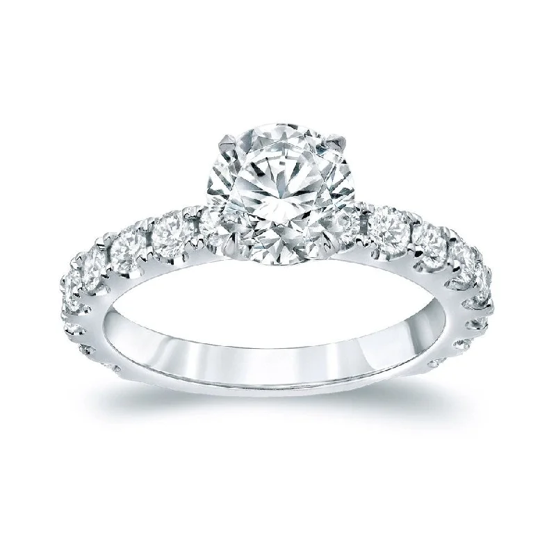 Signature - Design Engagement Rings with a Brand - Exclusive Pattern and Premium DiamondsAuriya 14k Gold 2 1/2ctw Classic Round Diamond Engagement Ring Signature - Design Engagement Rings with a Brand - Exclusive Pattern and Premium DiamondsAuriya 14k Gold 2 1/2ctw Classic Round Diamond Engagement Ring