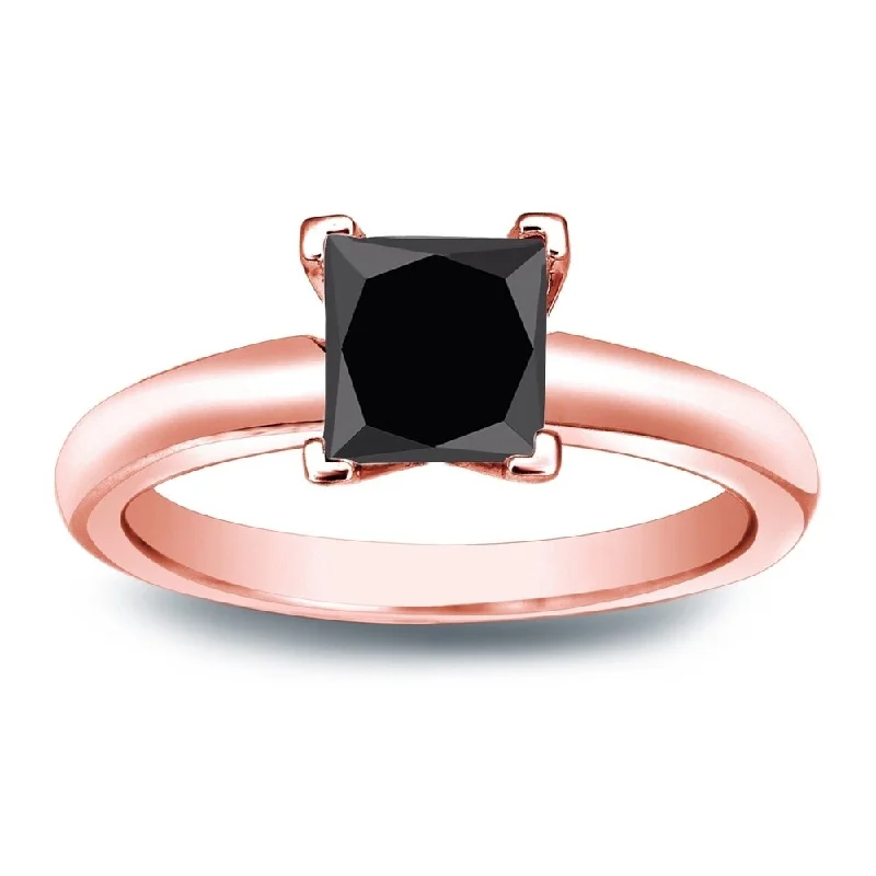 Classic Round Cut Engagement Rings with Platinum Prongs and Halo Setting for Timeless EleganceAuriya 14k Gold 3/4ctw Princess-cut Solitaire Black Diamond Engagement Ring Classic Round Cut Engagement Rings with Platinum Prongs and Halo Setting for Timeless EleganceAuriya 14k Gold 3/4ctw Princess-cut Solitaire Black Diamond Engagement Ring