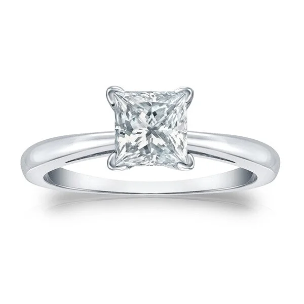 Emerald Cut Engagement Rings with Platinum Gallery and Split Shank DesignAuriya 14k Gold Certified 1.50-Carat TW Princess-Cut Solitaire Diamond Engagement Ring Emerald Cut Engagement Rings with Platinum Gallery and Split Shank DesignAuriya 14k Gold Certified 1.50-Carat TW Princess-Cut Solitaire Diamond Engagement Ring